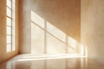 Empty room bathed in sunlight (2)