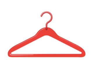 red plastic hanger