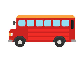 school bus isolated on white