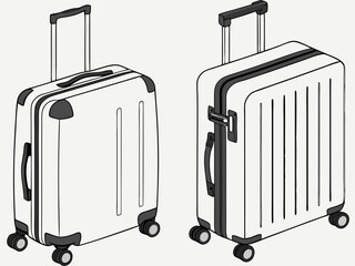 suitcase with luggage