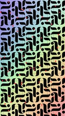 Vibrant pattern of black and red dots for creative uses