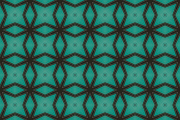 Seamless Textile Template Interior Background Symmetric Cloth Tile Perspective Digital Fashion Shape Wallpaper Art Design Endless Luxury Decoration Graphic Visual Texture Geometric Fabric Pattern.