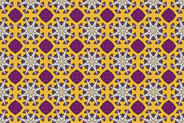 Seamless Textile Template Interior Background Symmetric Cloth Tile Perspective Digital Fashion Shape Wallpaper Art Design Endless Luxury Decoration Graphic Visual Texture Geometric Fabric Pattern.