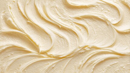 Overhead texture of creamy shea butter forming the background