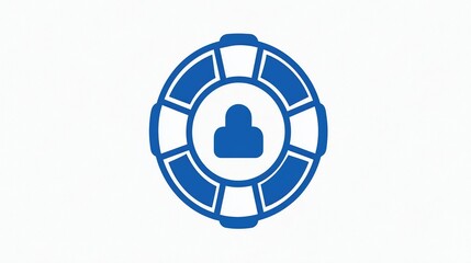 Water Safety Icon Highlighting Importance of Secure Practices for Aquatic Activities