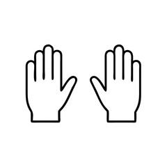 Fototapeta premium Hand gestures icon for public speaking communication