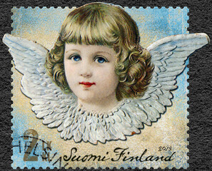 FINLAND - 2013: shows Angel, series Christmas, 2013