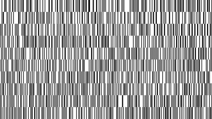 A detailed arrangement of vertical black and white lines creates a striking pattern that captivates the viewer's attention, showcasing artistic flair and precision.