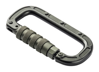 Obraz premium War tactical carabiner isolated PNG military clip PNG soldier climbing gear PNG tactical carabiner PNG combat accessory PNG outdoor gear PNG survival clip PNG transparent background image