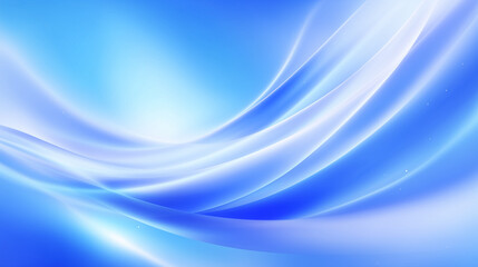 Naklejka premium Tranquil blue waves flow fluidly across a serene background. Elegant and calming design concept for digital artwork, backgrounds, or promotional materials