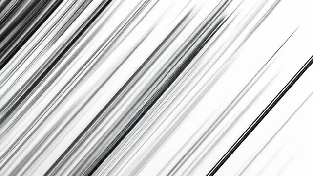 Abstract monochrome lines diagonally across a white background