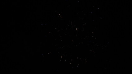 firework sky 2024. christmas. shining colorful golden firework sky. background glowing display new year. multicolor blur night. eve christmas. celebration fireworks. show real happy fortunate lights