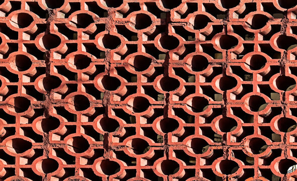Air bricks wall in Maracana neighborhood, Rio de Janeiro, Brazil