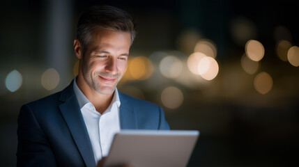 Businessman working on ISO certification and quality assurance