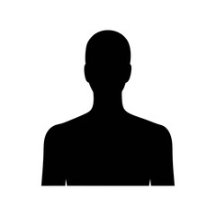 Find the perfect silhouette of a person for your project black and white avatar image resource