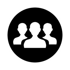 Find team members icon vector graphic for business collaboration and teamwork design concept