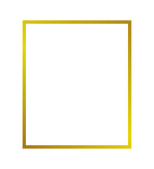 Obraz premium gold frame isolated on a transparent background