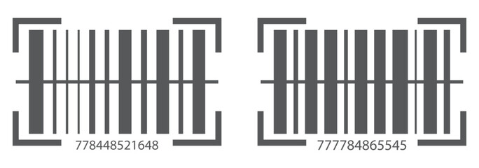 Barcode isolated on white background, Simple fake bar code, barcode scratched vector illustration , barcode icon for selling, Product Barcode, Trendy bar code for web icon