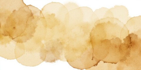 Fototapeta premium Tea-shade watercolor texture with mocha mousse details in horizontal frame