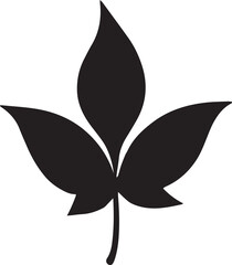 Simple plant leaf botanical foliage icon  