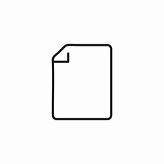 blank document file icon sign vector