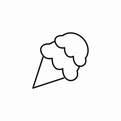 ice cream cone icon sign vector
