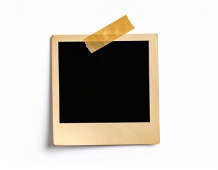 image displays an old, empty photo frame, likely intended to hold a photograph