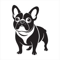 Fototapeta premium French bulldog vector illustration