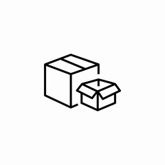 box packaging delivery icon sign vector