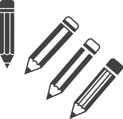Pencil Iconography Suggesting Creativity and Precision for Design Projects Education or Professional Writing Endeavors