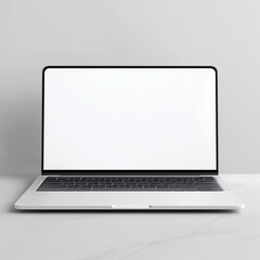 laptop isolated background blank screen