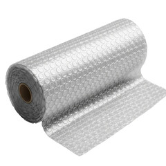 Roll of bubble wrap isolated on transparent background Generative Ai.