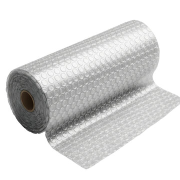 Roll of bubble wrap isolated on transparent background Generative Ai.