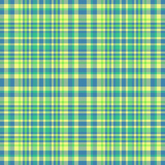 Vibrant pastel plaid pattern in teal, lime, and pale yellow.  Perfect for textile design, website backgrounds, or springthemed projects.