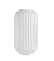 One beautiful ceramic vase isolated on white