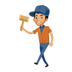 Carpenter Cartoon Character