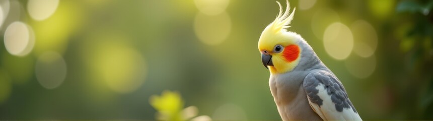 Cockatiel sitting on a branch