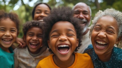 A joyful family portrait