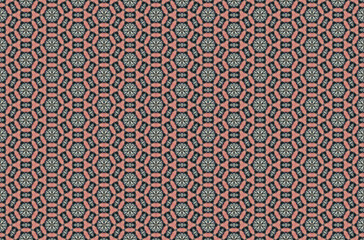 Seamless Textile Template Interior Background Symmetric Cloth Tile Perspective Digital Fashion Shape Wallpaper Art Design Endless Luxury Decoration Graphic Visual Texture Geometric Fabric Pattern.