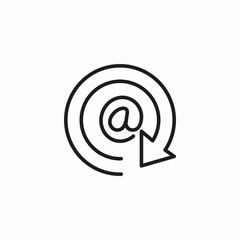 target reply mention icon sign vector