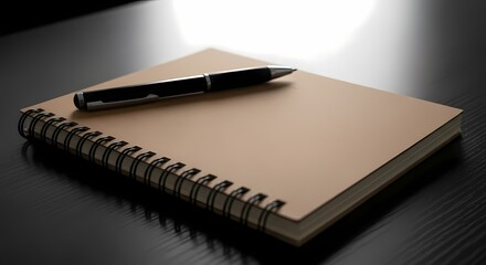 Blank Page Opportunity: Notebook and Pen for Ideas & Creativity