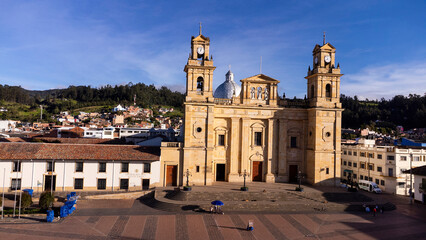 Obraz premium Chiquinquira, Boyaca - Colombia. May 12, 2025. It is the economic and commercial center of the western region of the department of Boyaca