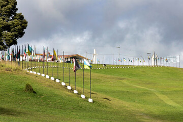 Obraz premium Tunja, Boyaca - Colombia. May 8, 2025. Boyaca Bridge, the site where tyranny was defeated.