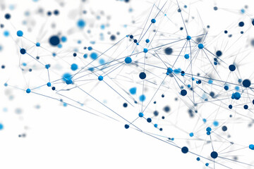 Network of connected dots in a modern vector logo design