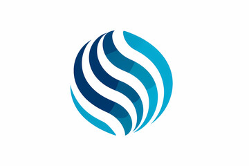 Wifi symbol with connectivity waves vector logo