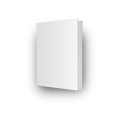 blank white book mockup