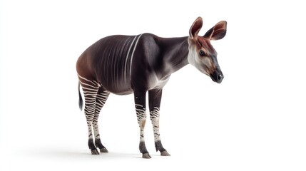 Okapi profile against white background
