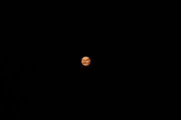 moon in the night sky
