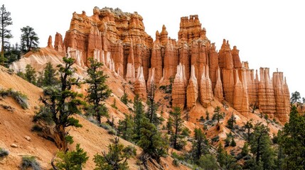 Red rock formations view