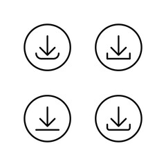 Download icon set. Download icon. Arrow icon.